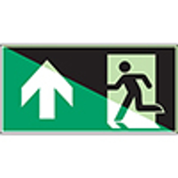 Glow-in-the-dark safety sign