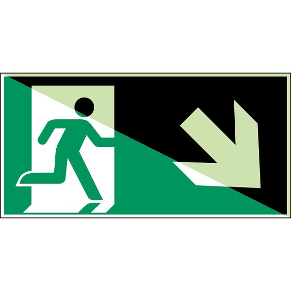 Glow-in-the-dark Safety Sign