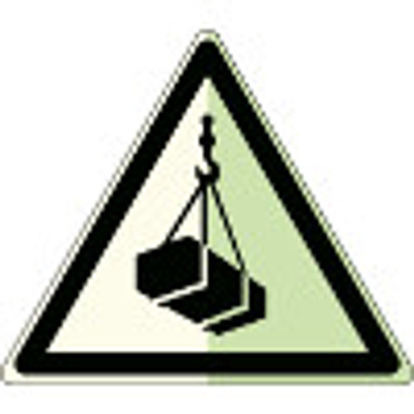 Glow-in-the-dark safety sign