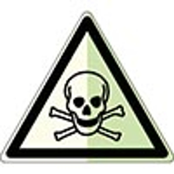 Glow-in-the-dark safety sign - Dangerous chemicals