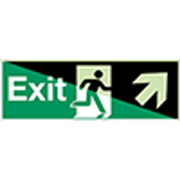 Glow-in-the-dark safety sign - Exit