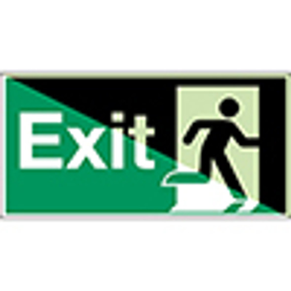 Glow-in-the-dark safety sign - Exit