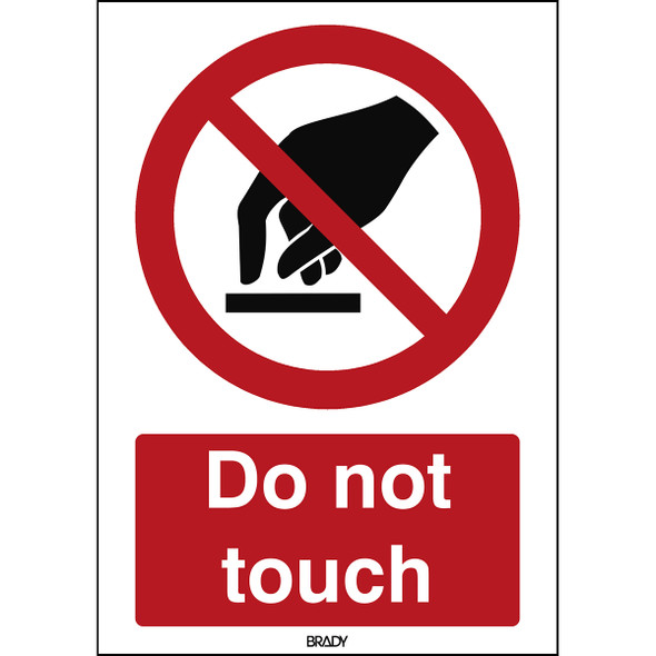 ISO 7010 Sign - Do not touch - Do not touch