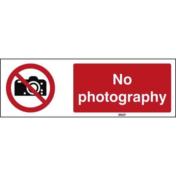 ISO 7010 Sign - No photography - No photography