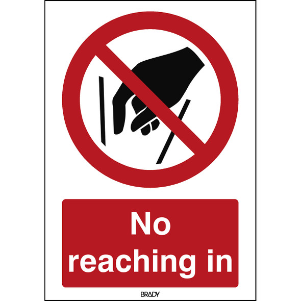 ISO 7010 Sign - No reaching in - No reaching in