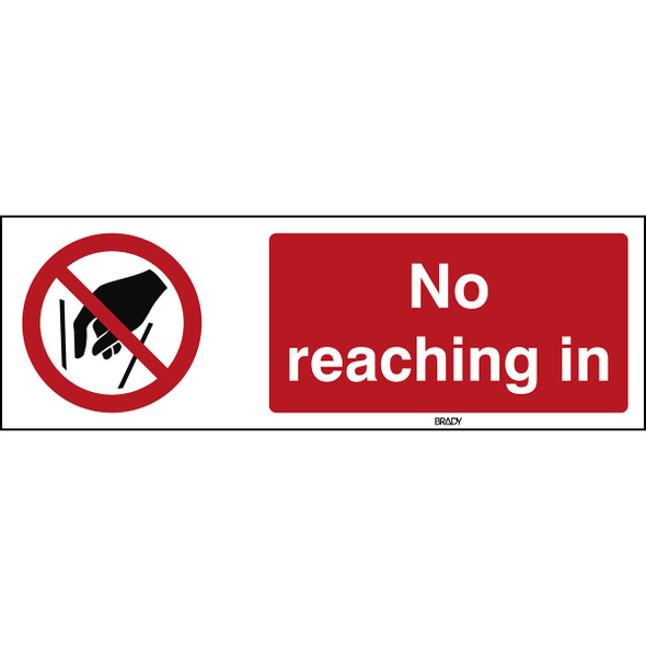 ISO 7010 Sign - No reaching in - No reaching in