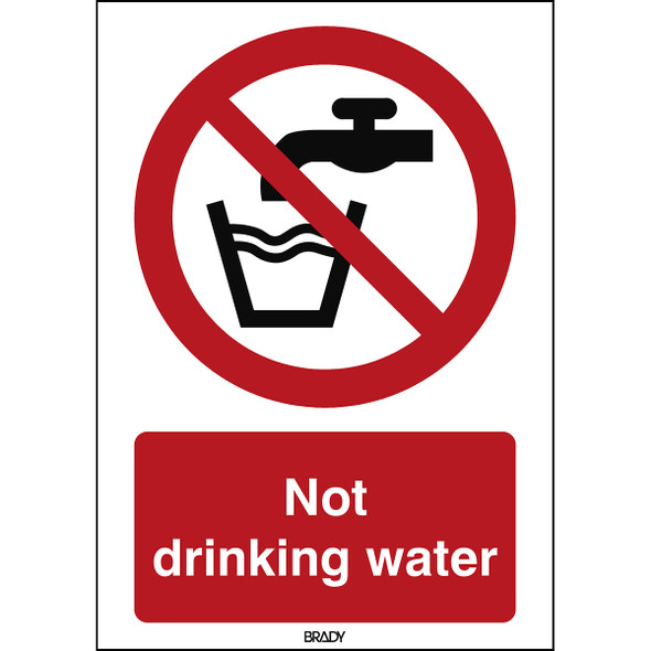 ISO 7010 Sign - Not drinking water - Not drinking water