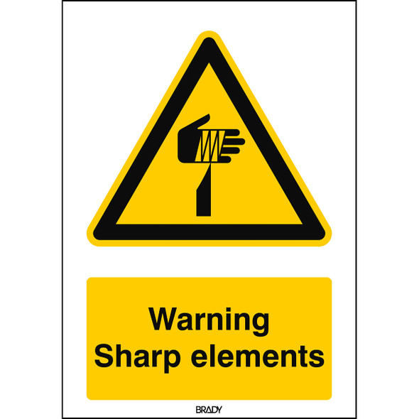 ISO 7010 Sign - Sharp elements - Sharp elements