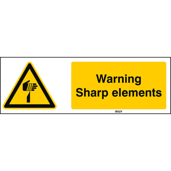 ISO 7010 Sign - Sharp elements - Sharp elements