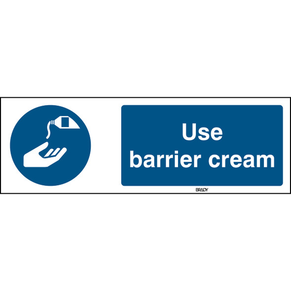 ISO 7010 Sign - Use barrier cream - Use barrier cream