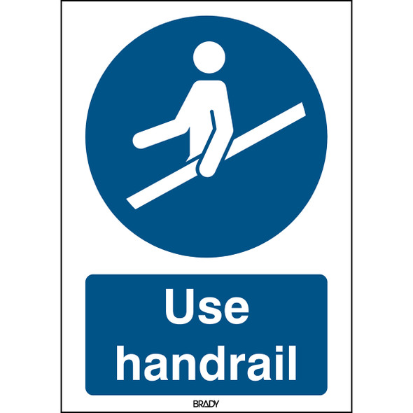 ISO 7010 Sign - Use handrail - Use handrail