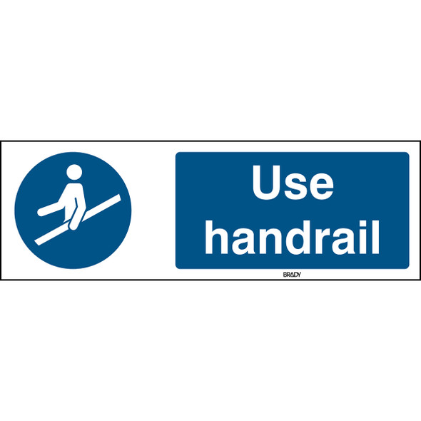 ISO 7010 Sign - Use handrail - Use handrail