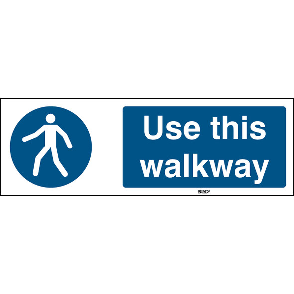 ISO 7010 Sign - Use this walkway - Use this walkway
