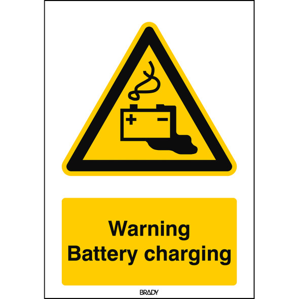 ISO 7010 Sign - Warning: Battery charging