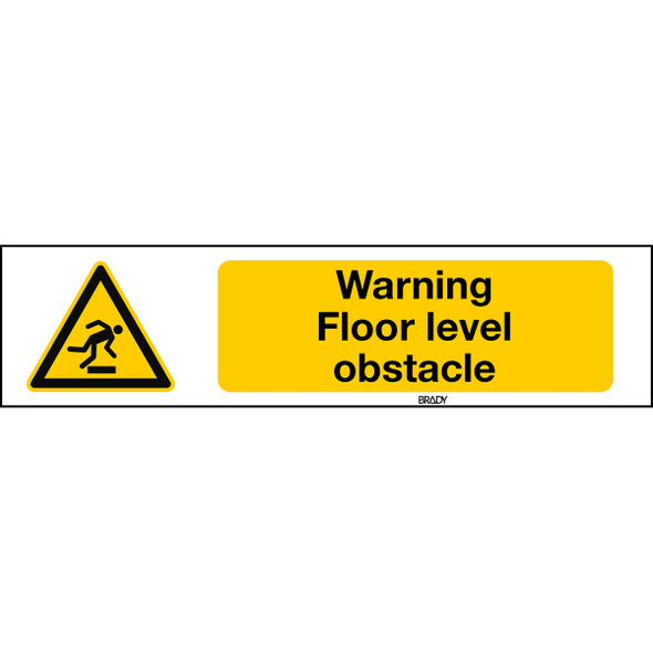 ISO 7010 Sign - Warning: Floor level obstacle