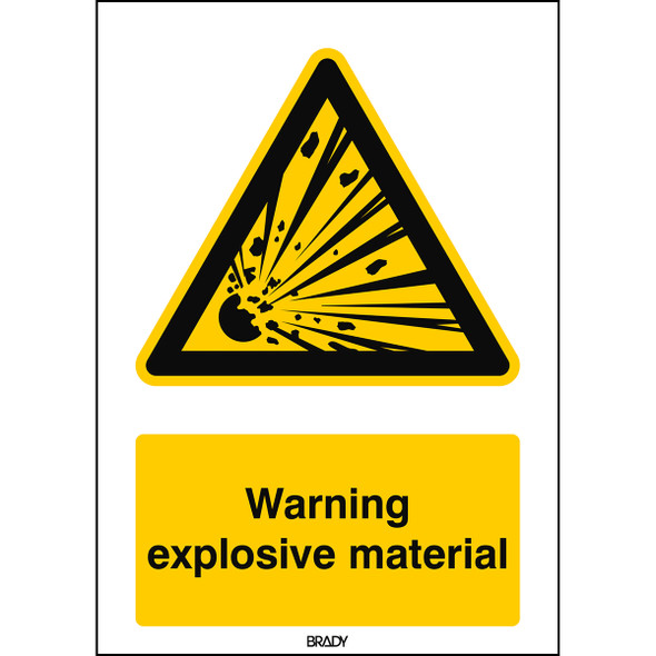 ISO 7010 Sign - Warning; explosive material