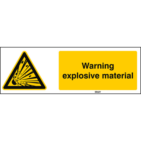 ISO 7010 Sign - Warning; explosive material