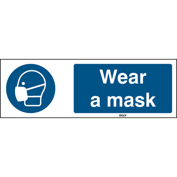 ISO 7010 Sign - Wear a mask - Wear a mask
