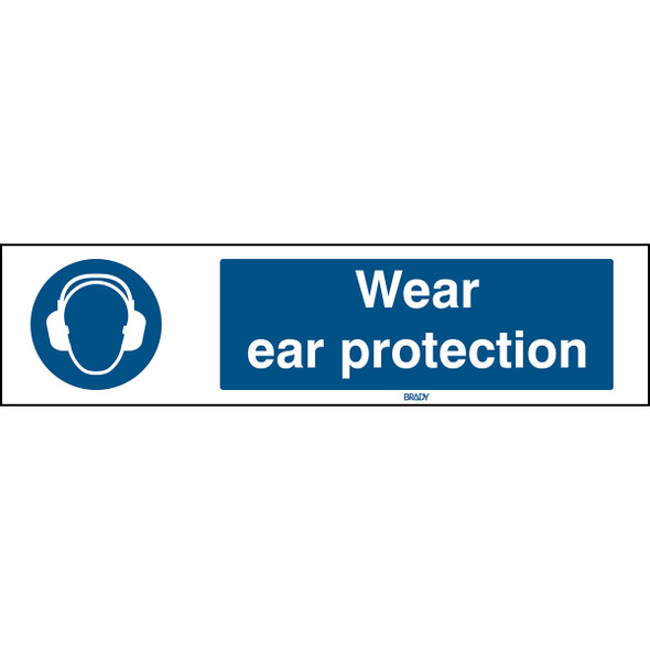 ISO 7010 Sign - Wear ear protection - Wear ear protection