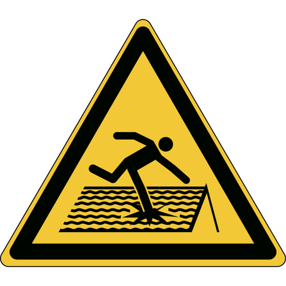ISO 7010 signs - Fragile roof