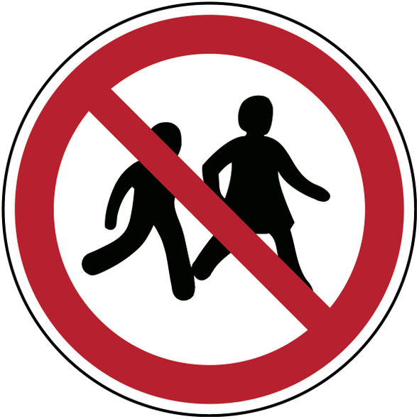 ISO 7010 signs - No children allowed