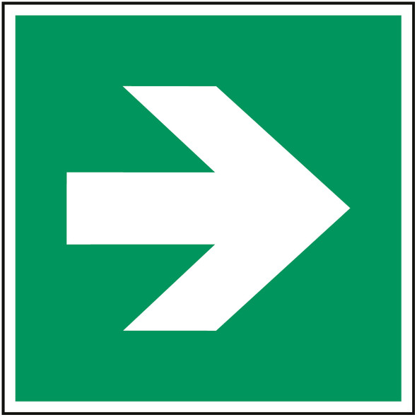 ISO Safety Sign - Direction arrow (90° increments), safe condition