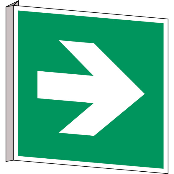 ISO Safety Sign - Direction arrow (90° increments), safe condition