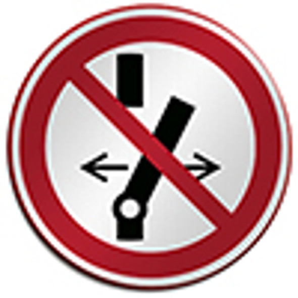 ISO Safety Sign - Do not alter the switch