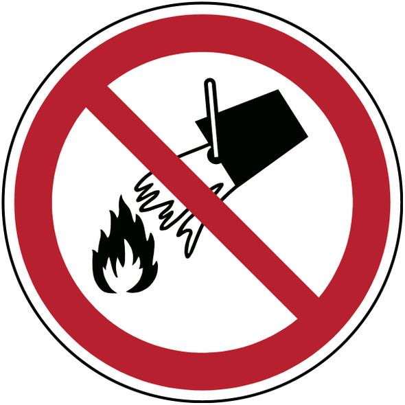 ISO Safety Sign - Do not extinguish with water