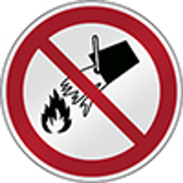 ISO Safety Sign - Do not extinguish with water