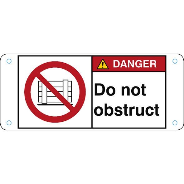 ISO Safety Sign - Do not obstruct