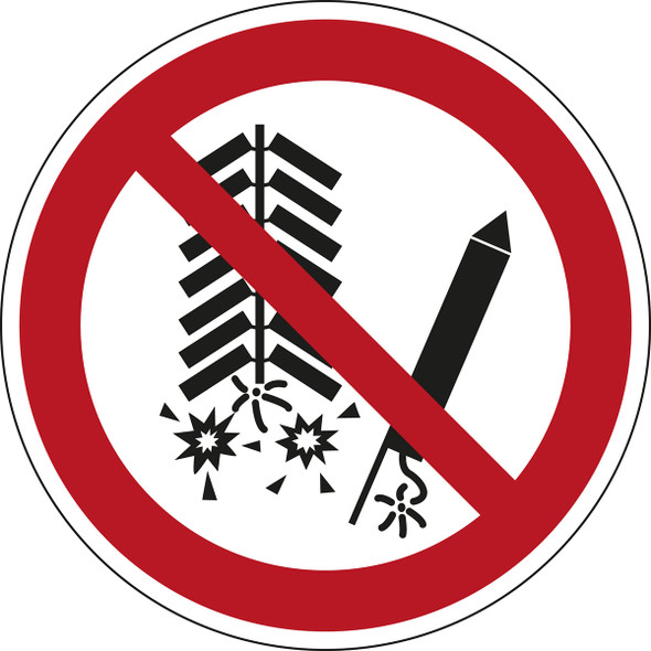 ISO Safety Sign - Do not set off fireworks