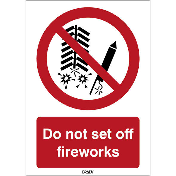 ISO Safety Sign - Do not set off fireworks