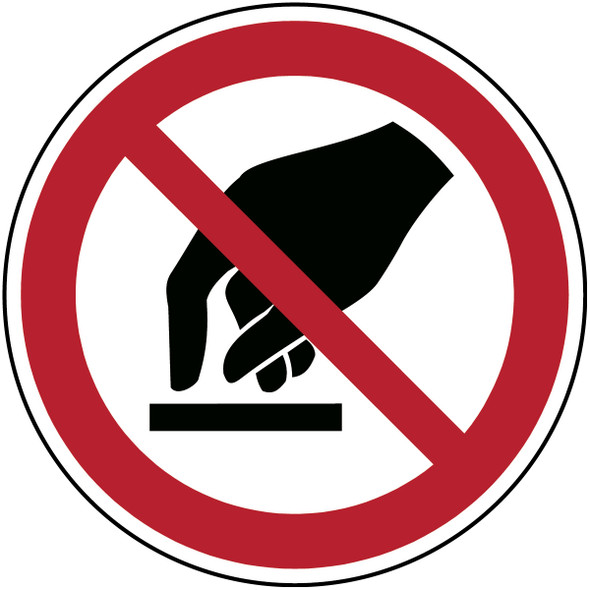 ISO Safety Sign - Do not touch