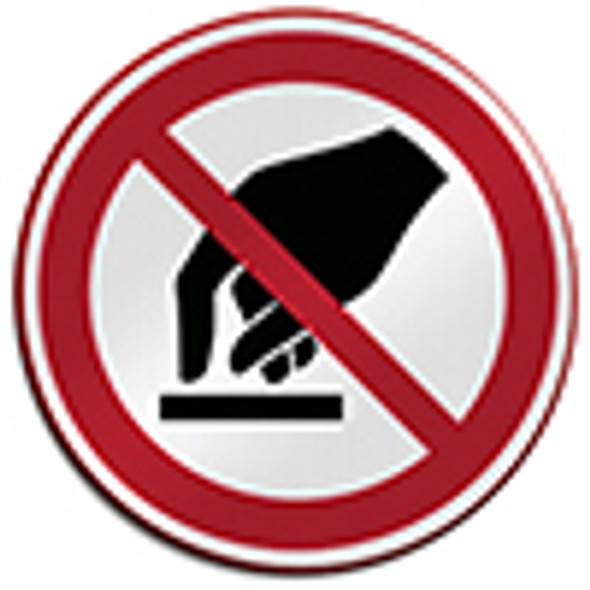 ISO Safety Sign - Do not touch