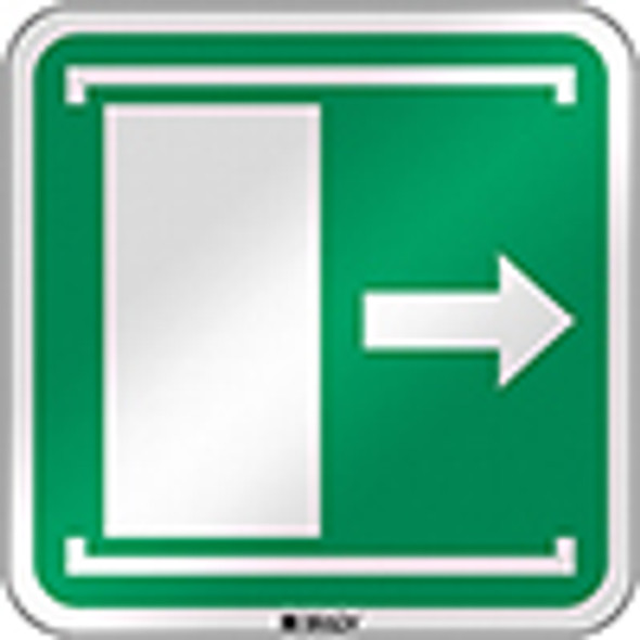 ISO Safety Sign - Door slides right to open