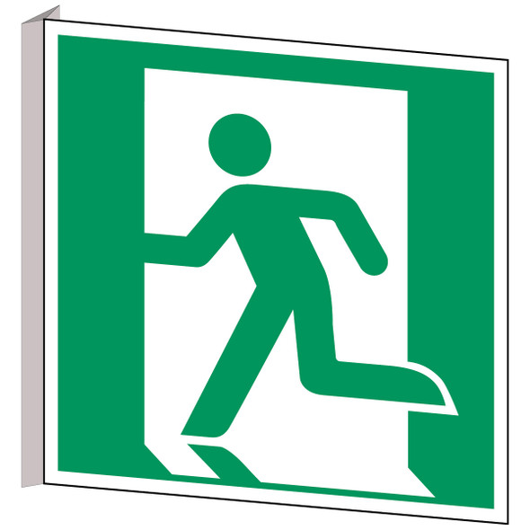 ISO Safety Sign - Emergency exit (left)