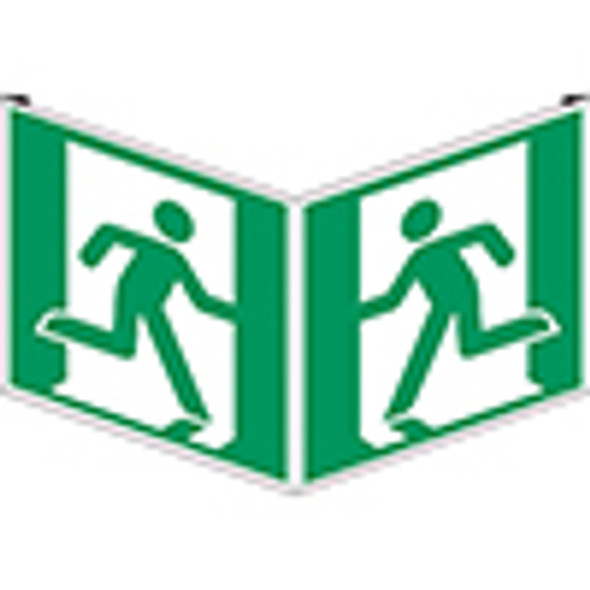 ISO Safety Sign - Emergency exit (right)