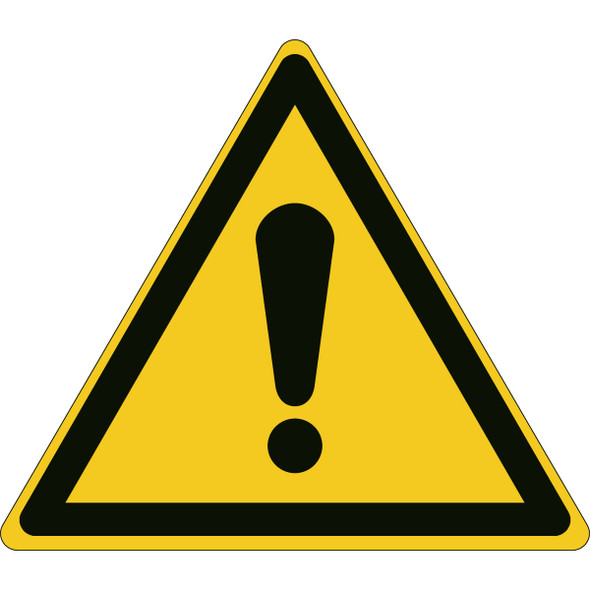 ISO Safety Sign - General warning sign