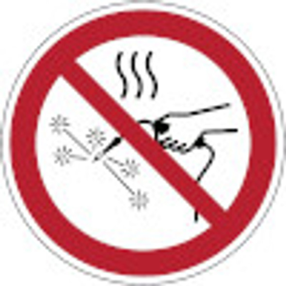 ISO Safety Sign - Hot works prohibited