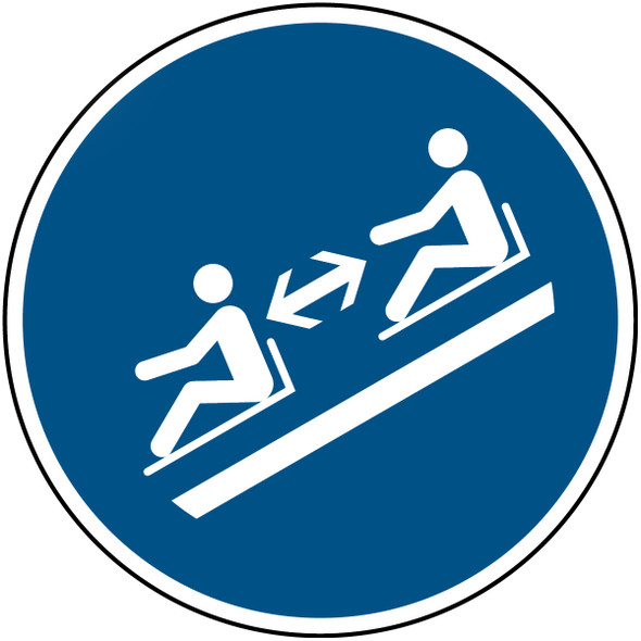 ISO Safety Sign - Keep distances