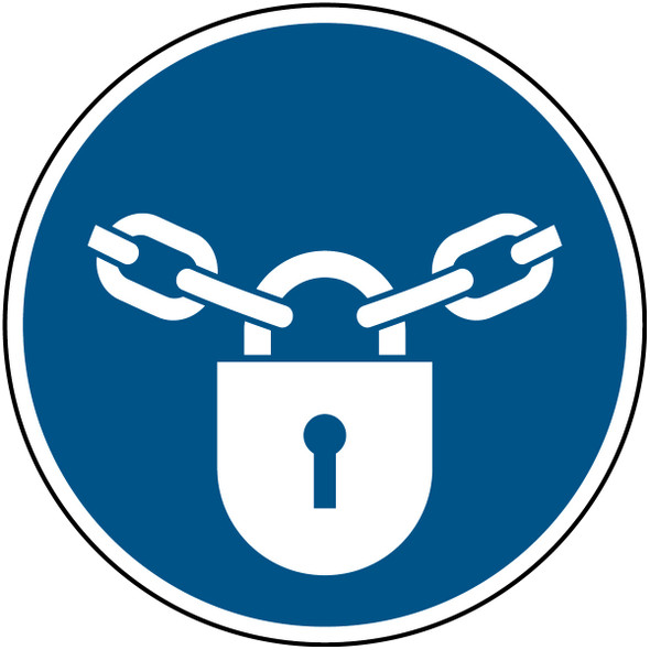 ISO Safety Sign - Keep locked