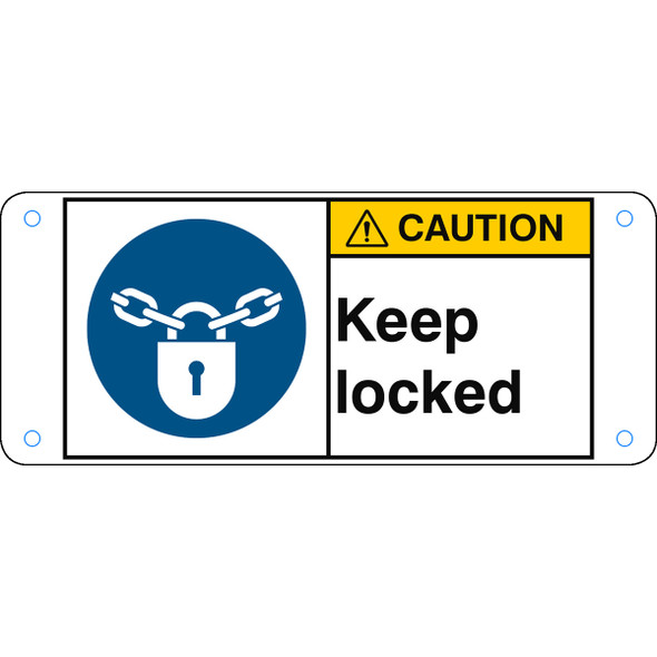 ISO Safety Sign - Keep locked