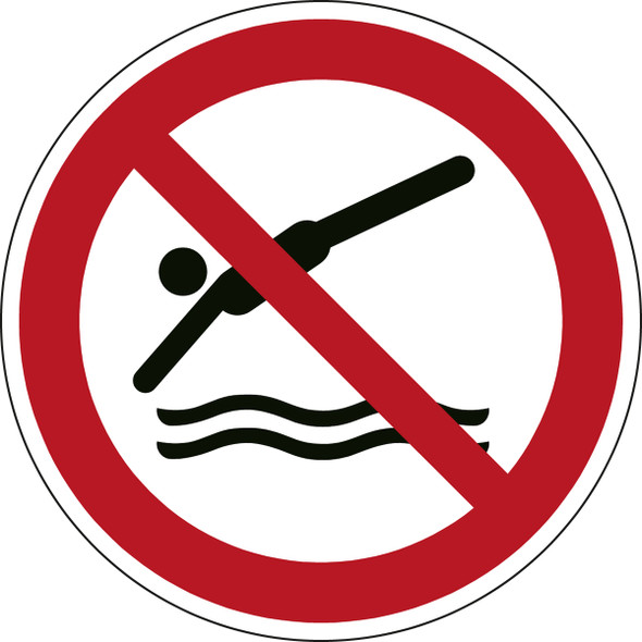 ISO Safety Sign - No diving