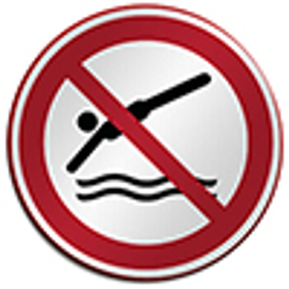 ISO Safety Sign - No diving