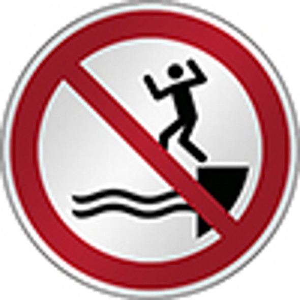 ISO Safety Sign - No jumping into water