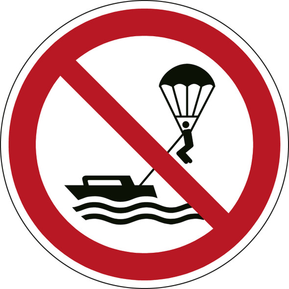 ISO Safety Sign - No parasailing