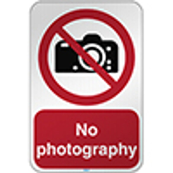 ISO Safety Sign - No photography