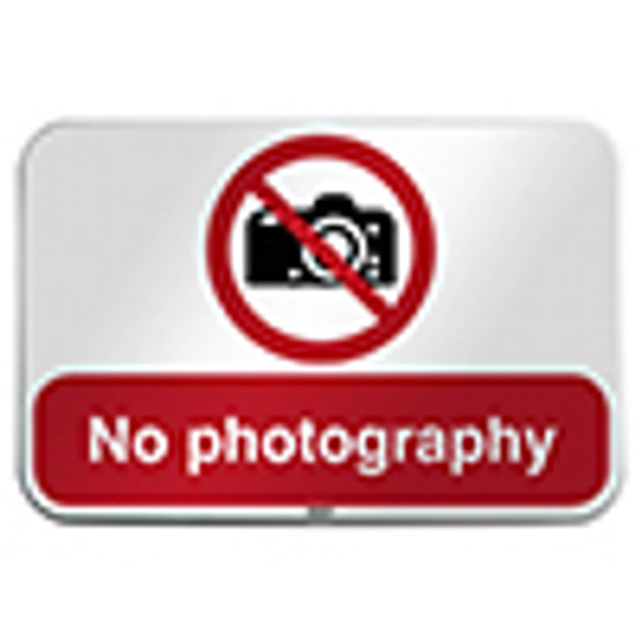 ISO Safety Sign - No photography