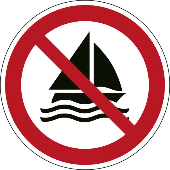 ISO Safety Sign - No sailing